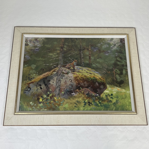 Lindorm Liljefors. Olja på pannå, signerad och daterad.