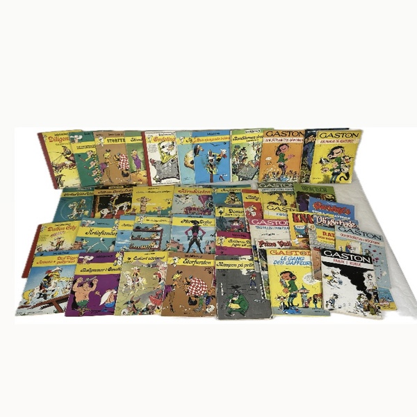 Parti seriemagasin, "Lucky Luke" och "Gaston".