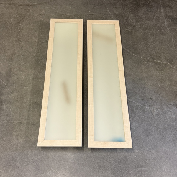 Väggvitrinskåp, ett par, "Bertby", IKEA, 2000-tal.