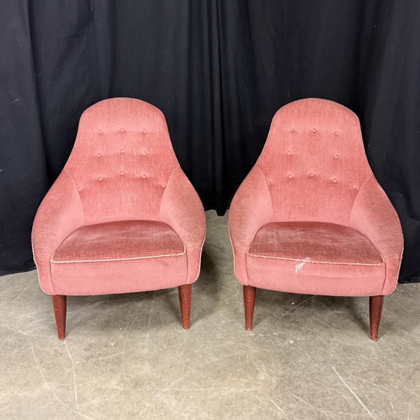 Fåtöljer, ett par, "Lilla Eva" Kerstin Hörlin Holmqvist, Nordiska Kompaniet, 1950 tal.