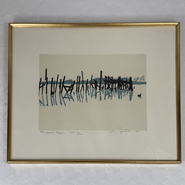 Oidentifierad konstnär. Litografi, signerad och numrerad.