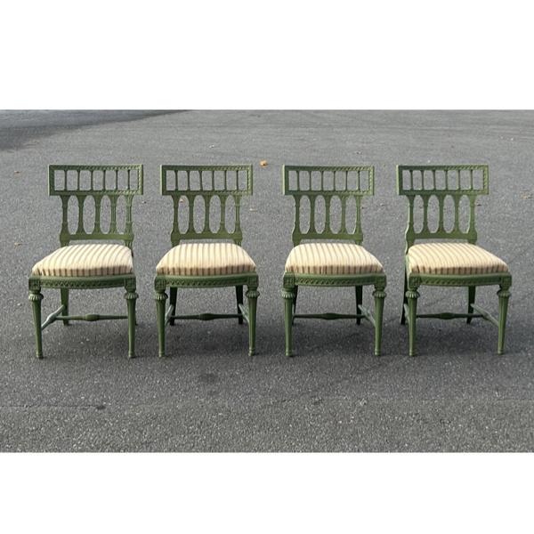 Stolar, 4 st, sengustavianska, 1800-talets början.