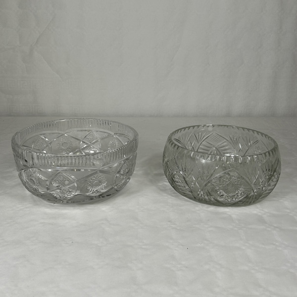 Skålar, 2st, Kristall, Zawiercie, Polen.