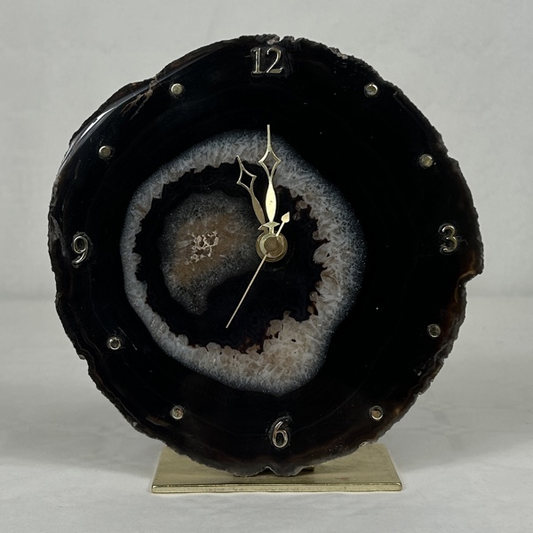 Bordsklocka, Agatplatta.