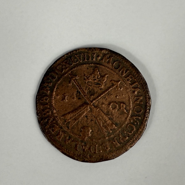 Mynt, 1 öre, drottning Christina, 1648, koppar.