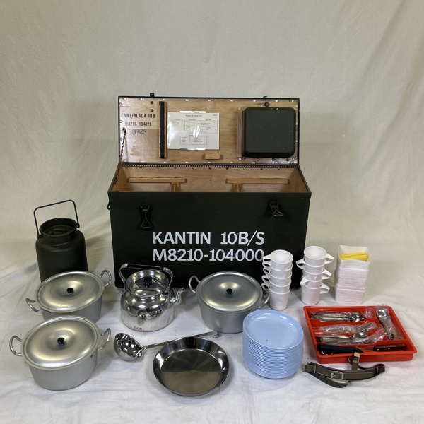 Kantinlåda 10B/S, Svenska Försvaret, 1900-talets andra hälft.