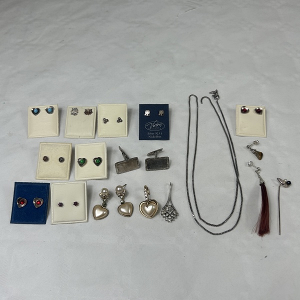 Parti smycken, silver.