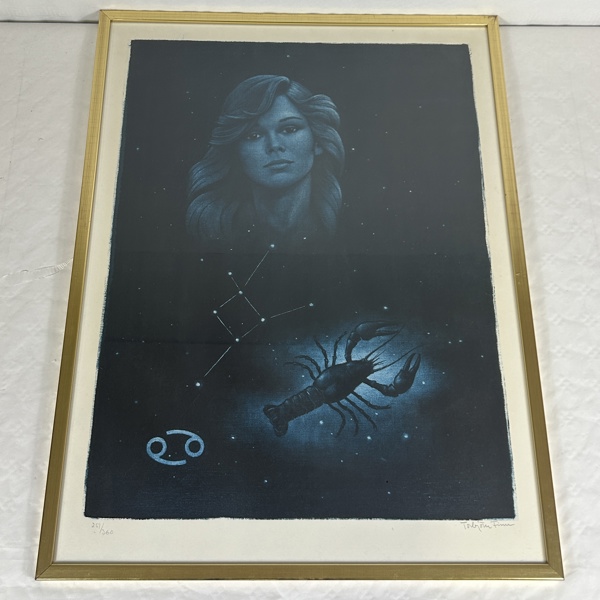 Torbjörn Finn. Färglitografi, signerad.