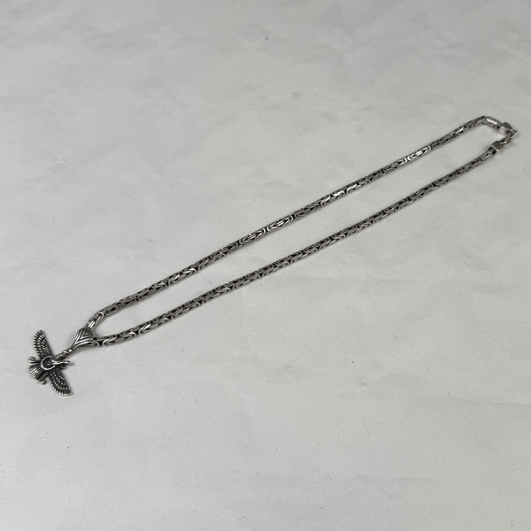 Halsband med hänge, silver, Persisk, Zoroaster.