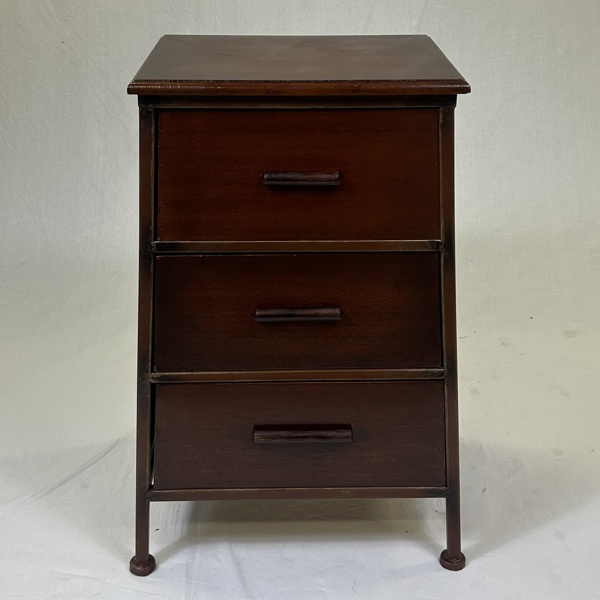 Byrå, metall/trä, 1900-tal.