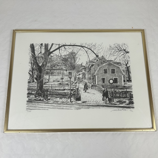 Roger Malmström. Litografi, signerad och numrerad.