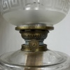 Bordsfotogenlampa, marmor/mässing, 1900-tal.