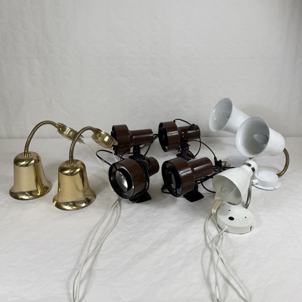 Vägglampor, 9st, 1900-tal.