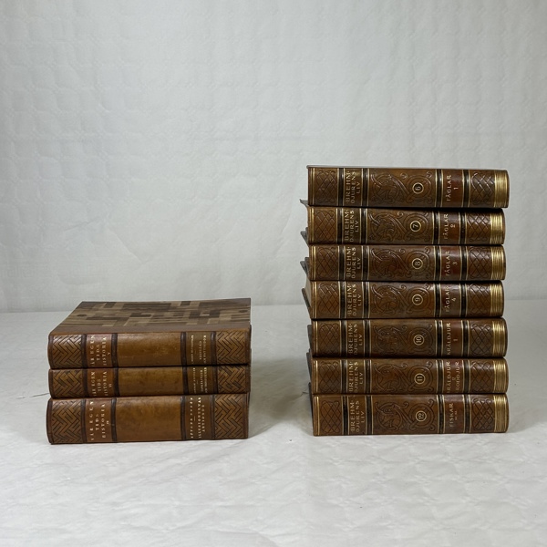 Böcker, "Brehm Djurens Liv", 6-12, "Vår Egen Tids Historia", 4-6.