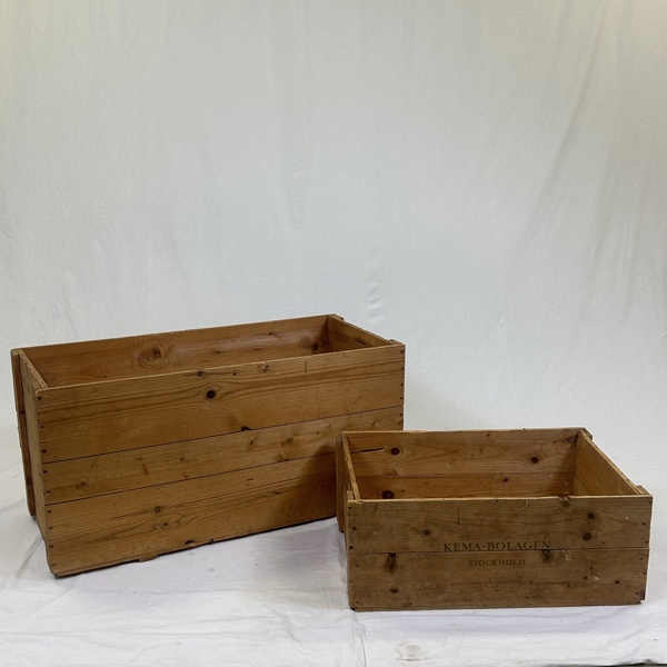 Trälådor, 2st, allmoge.