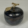 Bonbonjär, i form av äpple, nysilver, 1900-tal.