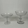 Skålar på fot, 2st, 1900-tal.