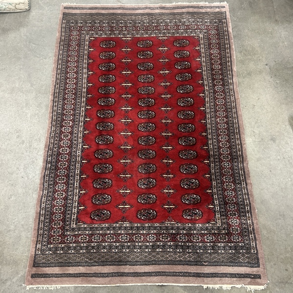 Matta, handknuten, orientalisk.