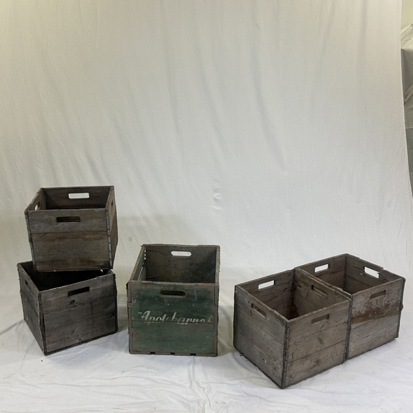 Trälådor, 5st, 1900-tal.