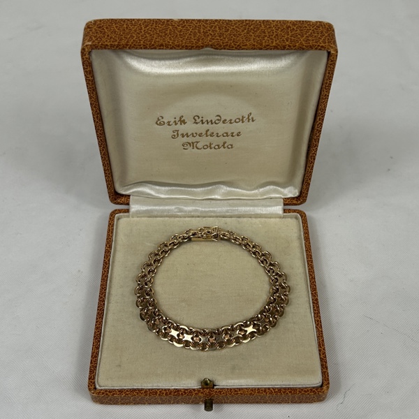 Armband, X-Länk, 18k guld.