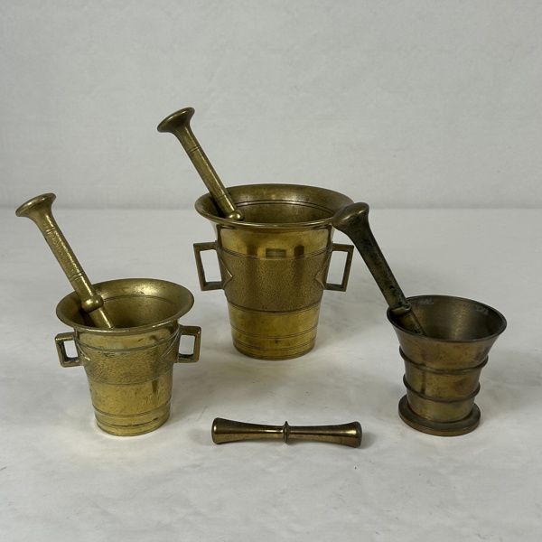 Mortlar, 3st, mässing, 1900-tal.