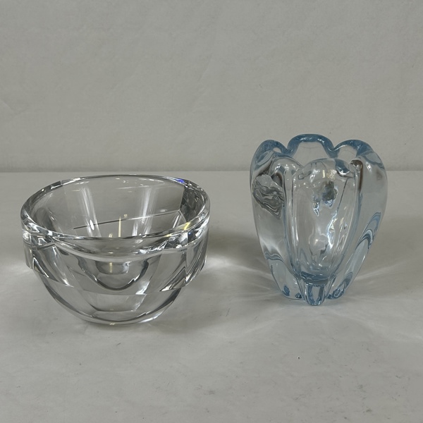 Skål och vas, Orrefors.