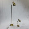 Golv- och bordslampa, gulmetall, 1900-tal.