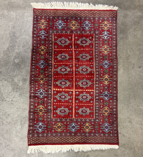 Matta, handknuten, Orientalisk. 