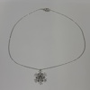 Halsband, silver, snöflinga med zirkoner.