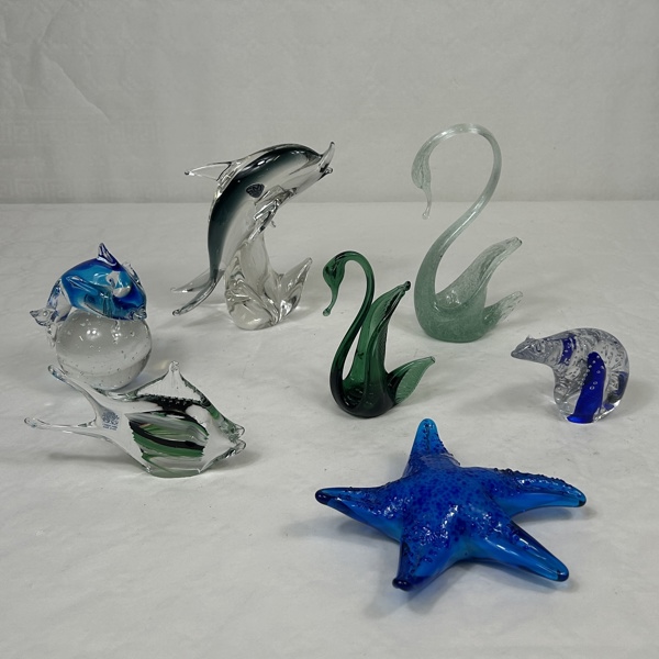 Figuriner, 7st, glas.