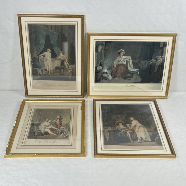 Kopparstick/Färggrafik, 4st.