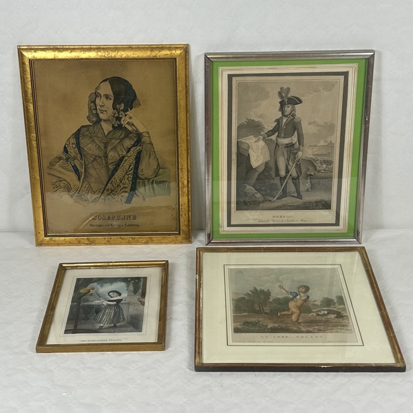 Kopparstick/Färggrafik, 4st.