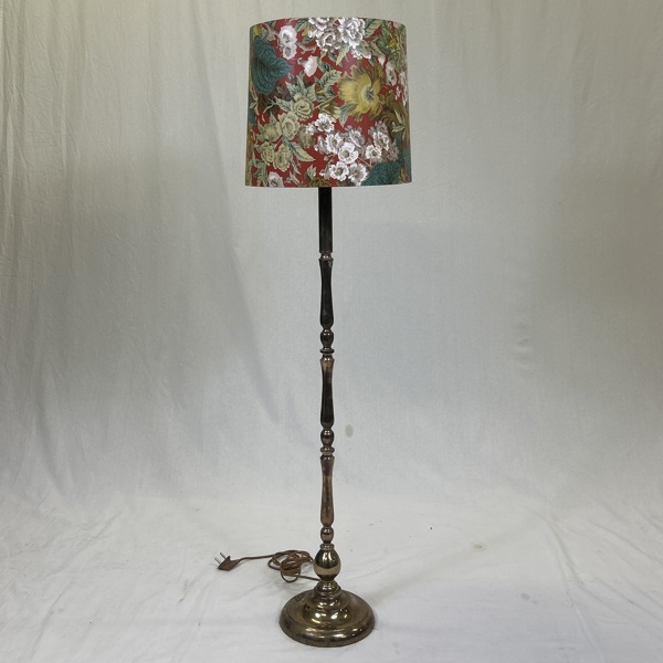 Golvlampa, mässing, 1900-tal.