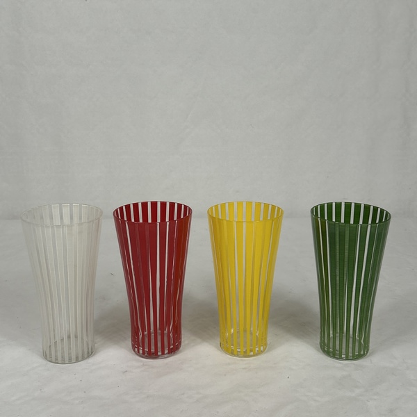Bengt Orup. Glas, 4st, "Strikt", Johansfors.