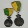 Svenska och Kungliga Patrioterska Sällskapet Medaljer, 2st, silver.
