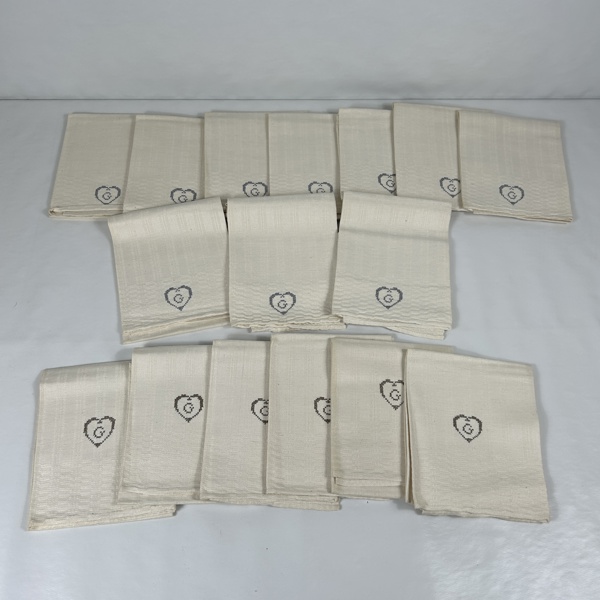 Hemvävda handdukar, 16st.