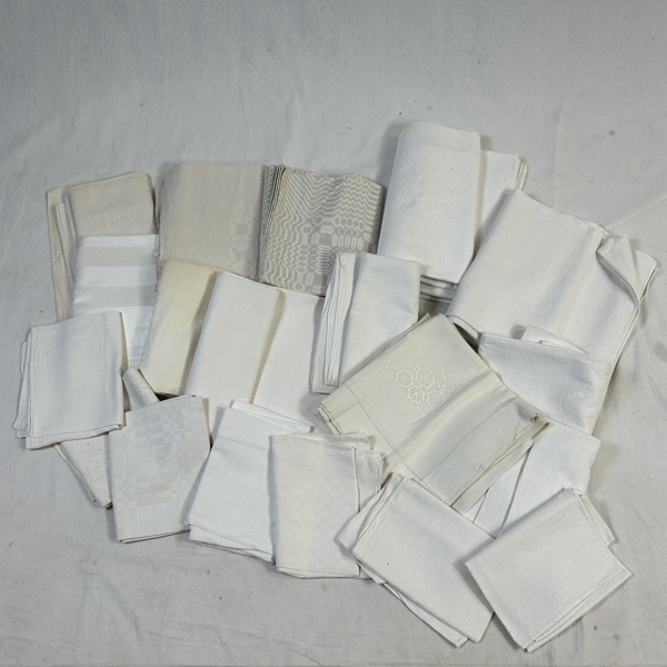 Parti dukar och handdukar.