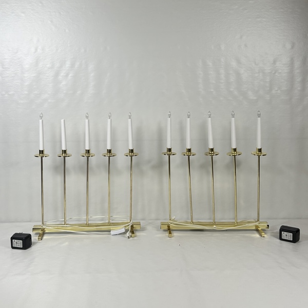 Adventsljusstakar, ett par, Gnosjö, Konstsmide.