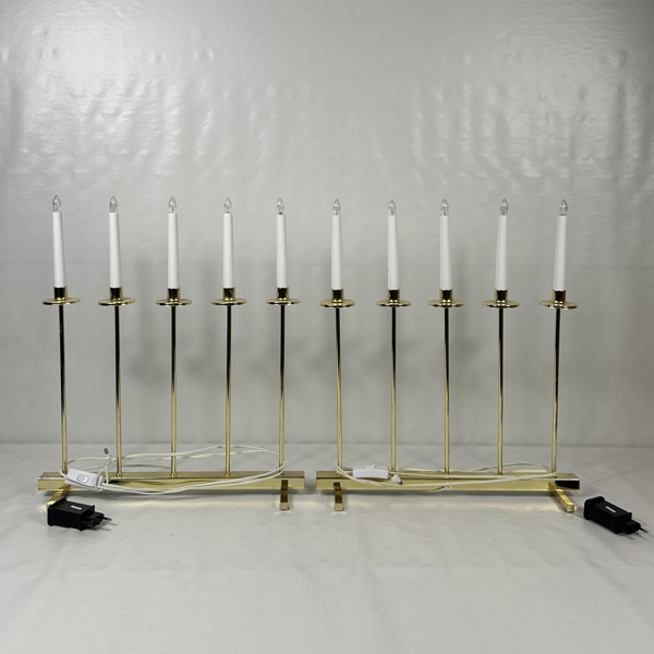 Adventsljusstakar, ett par, Gnosjö, Konstsmide.