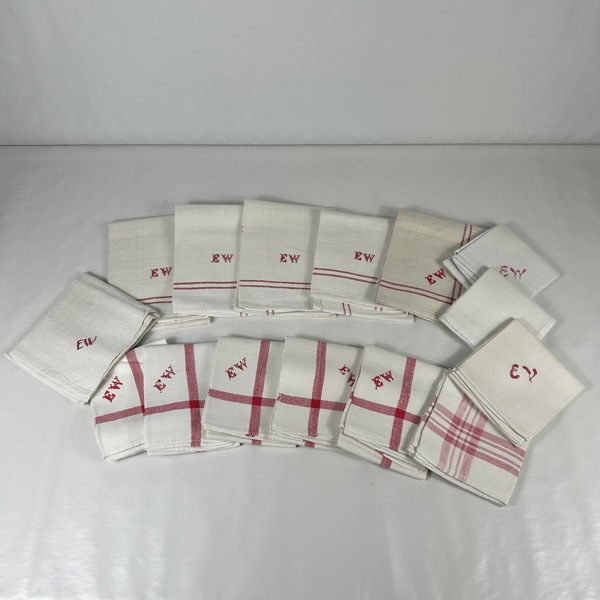 Hemvävda handdukar, 15st.