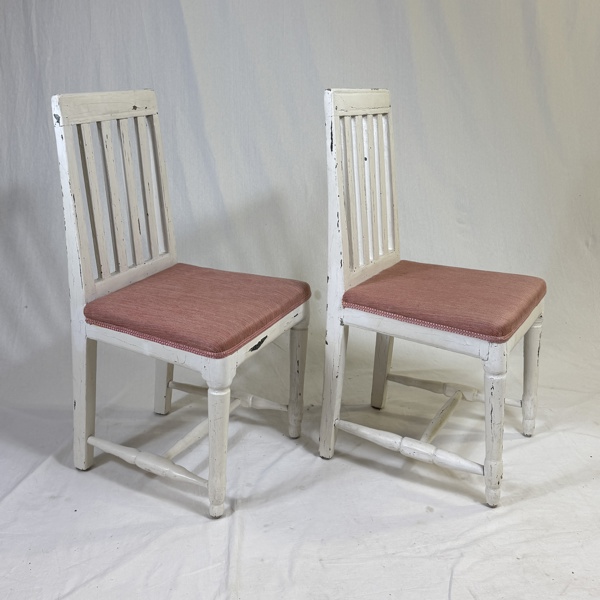 Stolar, ett par, gustavianska, 17/1800-tal.