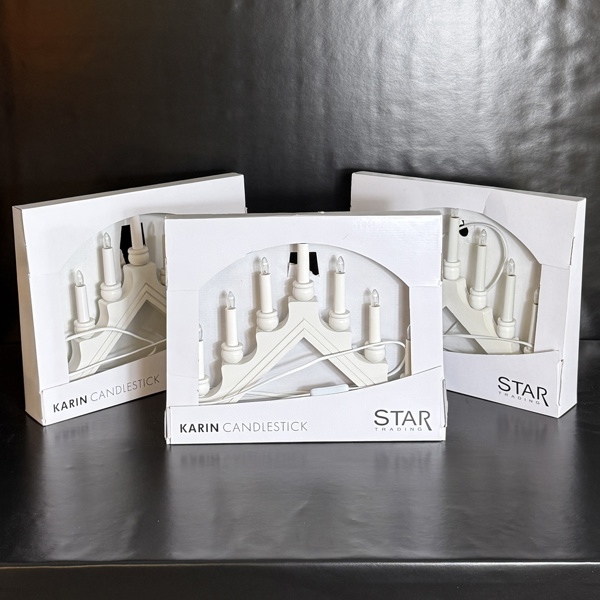 Adventsljusstakar, 3st, "Karin".