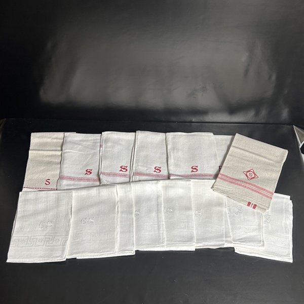 Hemvävda handdukar, 15st.