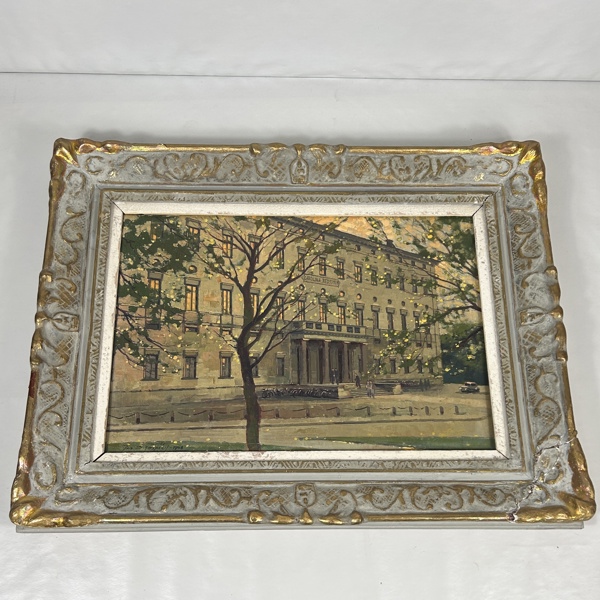 Jan Bohumil Pospisil. Olja på duk, Carolina Rediviva, signerad.