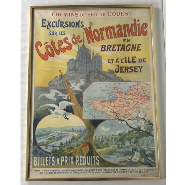 Affisch, "Cotes De Normandie".