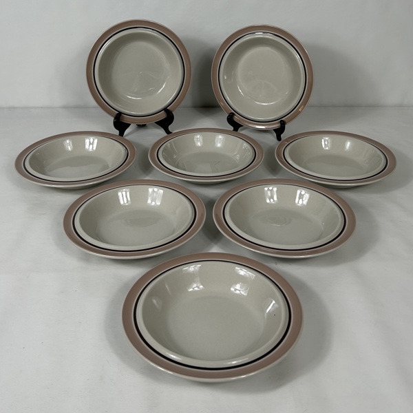 Djupa tallrikar, 8st, "Koralli", Arabia, Finland.