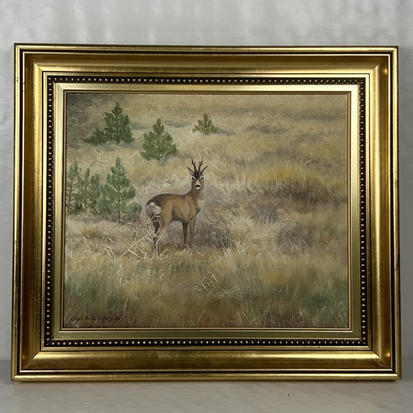 Charlotta Liljefors. Olja på pannå, signerad.