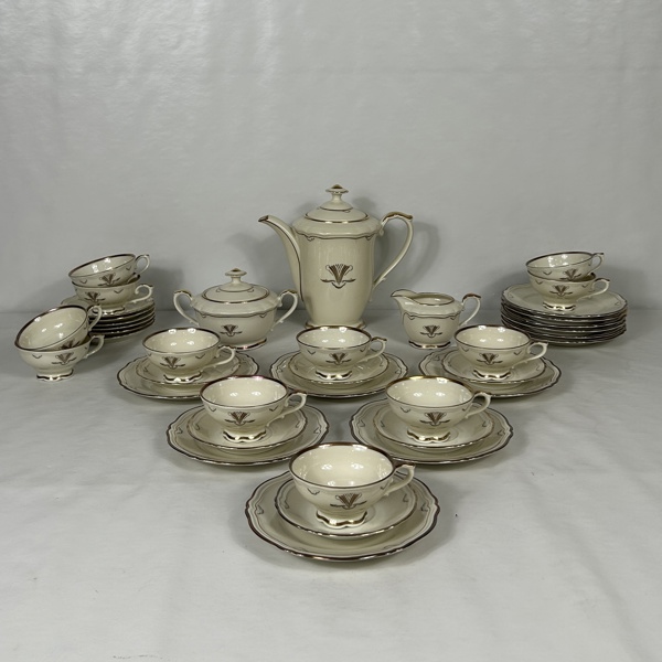 Kaffeservis, 39 delar, Hackefors, 1900-tal.
