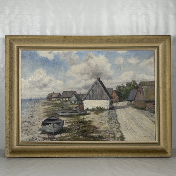 Carl Månsson. Olja på duk, signerad.