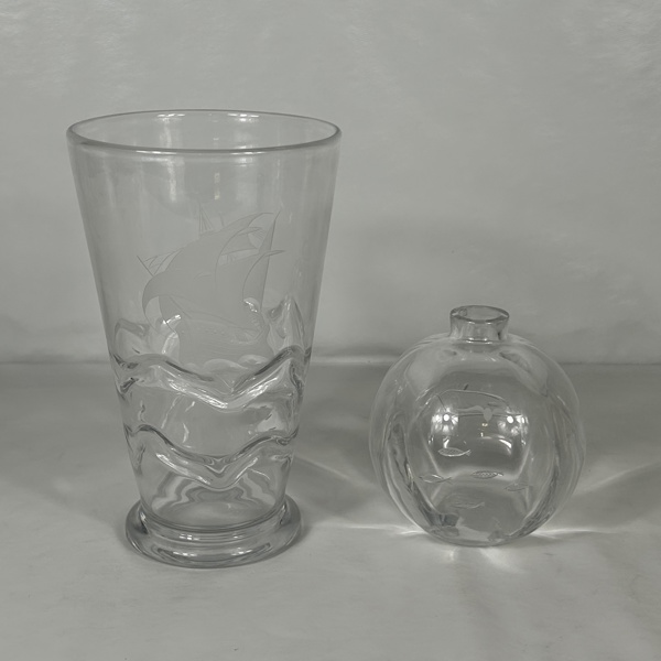 Vaser, 2st, Orrefors, 1930/40-tal.
